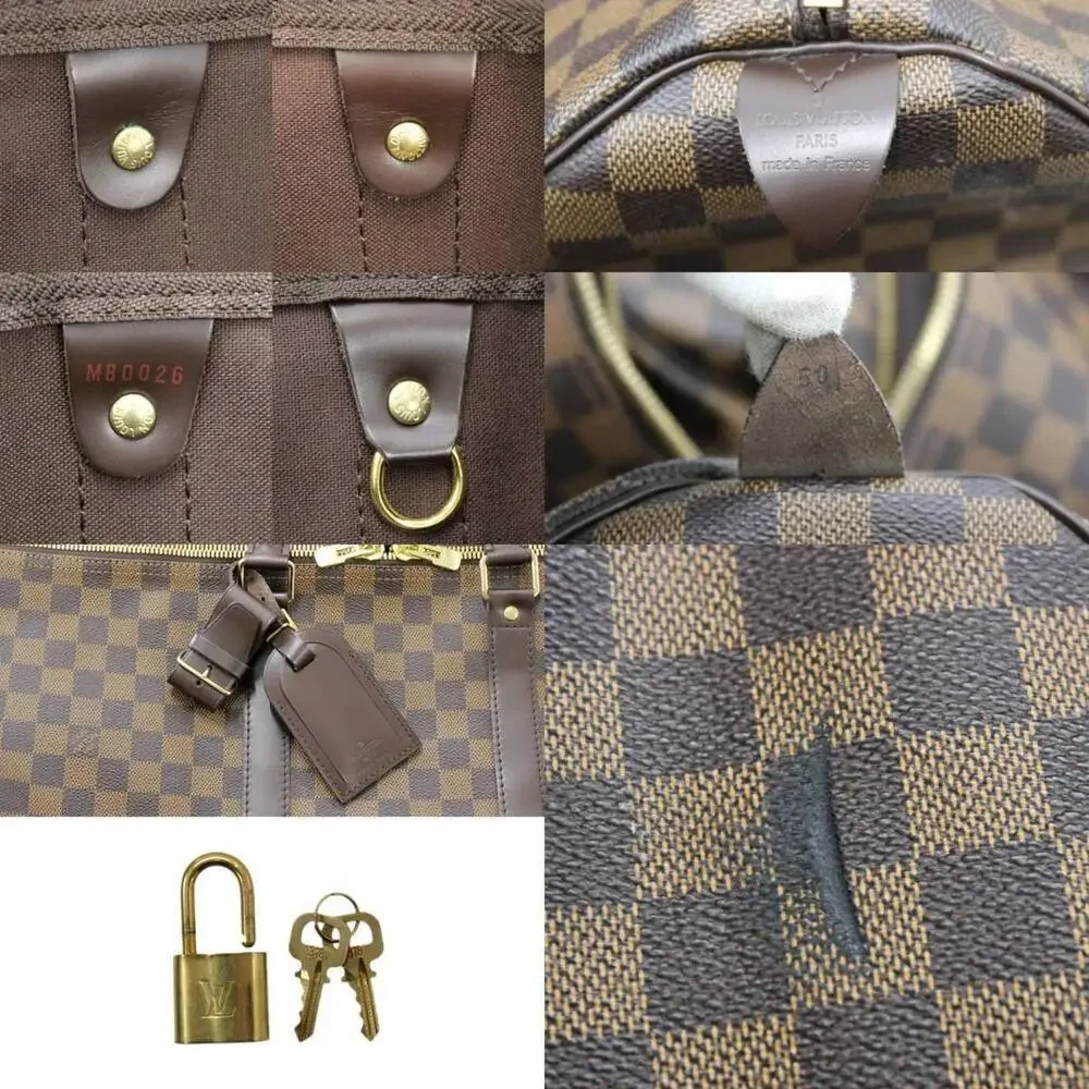 LOUIS VUITTON Brown Damier Keepall 50 Boston Bag